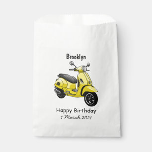 Bolsa De Papel Ilustracion de personalizado de motocicleta con ci