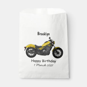 Bolsa De Papel Ilustracion de personalizado de motocicleta de cru