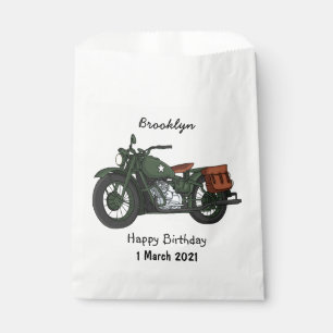 Bolsa De Papel Ilustracion de personalizado de motocicleta de cru