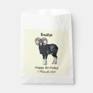 Bolsa De Papel Ilustracion de personalizado de ovino Mouflon