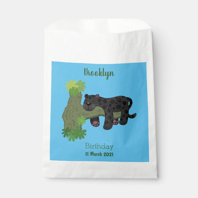 Bolsa De Papel Ilustracion de personalizado de pantera negra de j (Anverso)