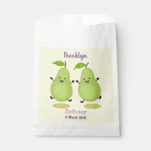 Bolsa De Papel Ilustracion de personalizado de par de pera cúpula
