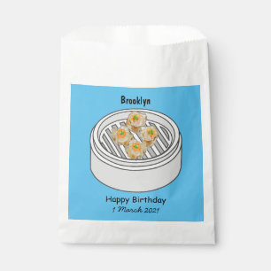 Bolsa De Papel Ilustracion de Shumai dim sum personalizado