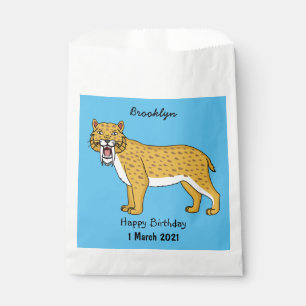 Bolsa De Papel Ilustracion de tigre con dientes de saber