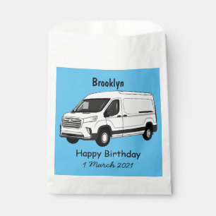 Bolsa De Papel Ilustracion del personalizado de la camioneta de e