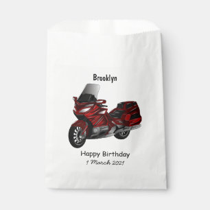 Bolsa De Papel Ilustracion del personalizado de motocicleta de To