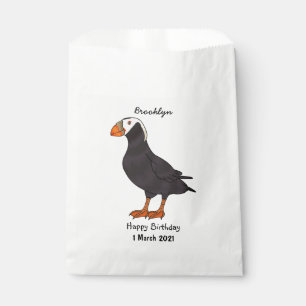 Bolsa De Papel Ilustracion del personalizado de pajarito