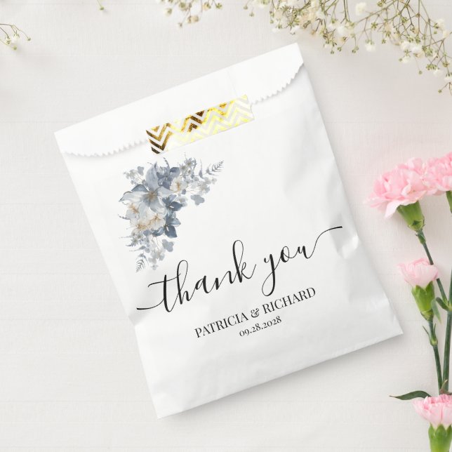 Bolsa De Papel ilustración en acuarela rústica de una floral  (Sellado)