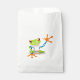 Bolsa De Papel Ilustracion observado rojo de la rana arbórea que
