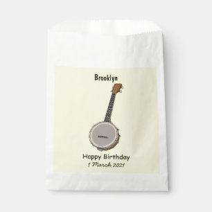Bolsa De Papel Ilustracion personalizado Banjo