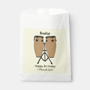 Bolsa De Papel Ilustracion personalizado Bongo drum