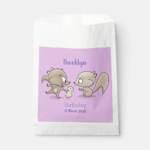 Bolsa De Papel Ilustracion personalizado de ardillas graciosas