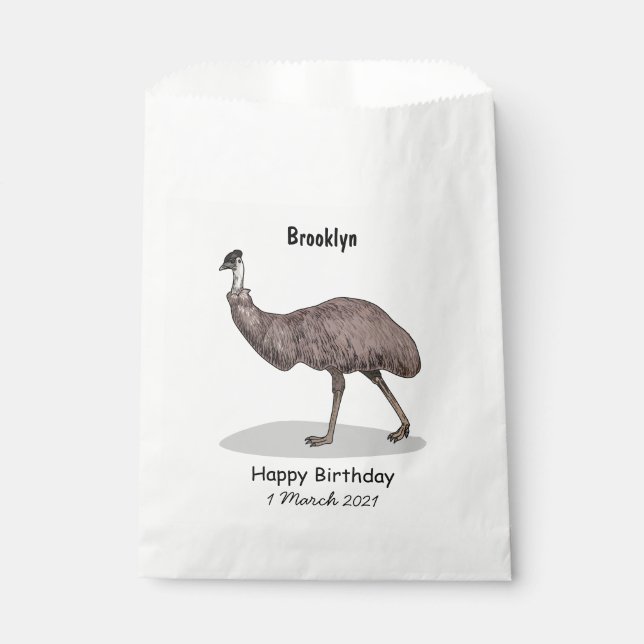 Bolsa De Papel Ilustracion personalizado de aves de la Uem (Anverso)