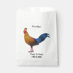 Bolsa De Papel Ilustracion personalizado de aves de Sri Lanka