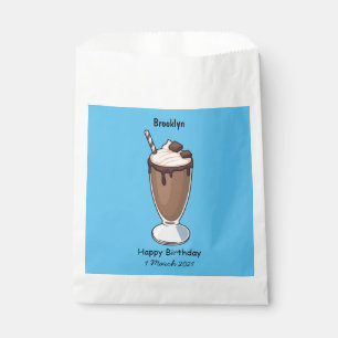 Bolsa De Papel Ilustracion personalizado de batido de chocolate