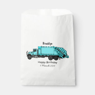 Bolsa De Papel Ilustracion personalizado de camión de basura