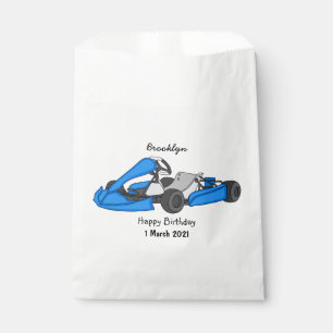 Bolsa De Papel Ilustracion personalizado de carreras de Kart