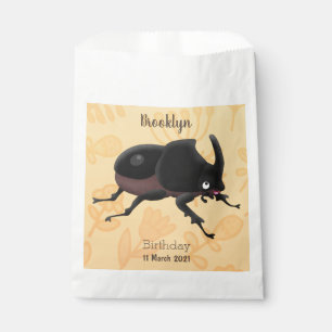 Bolsa De Papel Ilustracion personalizado de escarabajo rinoceront