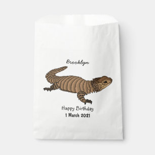 Bolsa De Papel Ilustracion personalizado de lagarto de Armadillo