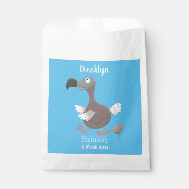 Bolsa De Papel Ilustracion personalizado de pájaro dodo gracioso (Anverso)
