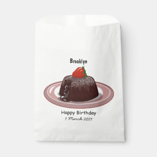 Bolsa De Papel Ilustracion personalizado de pastelitos de lava de