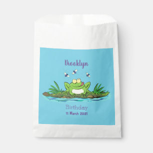 Bolsa De Papel Ilustracion personalizado de rana verde dulce