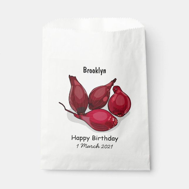 Bolsa De Papel Ilustracion personalizado de Shallot (Anverso)