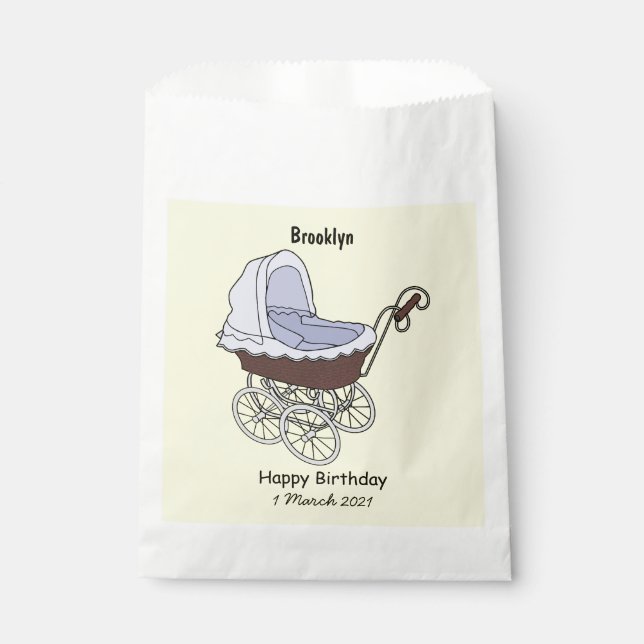 Bolsa De Papel Ilustracion personalizado de Stroller (Anverso)