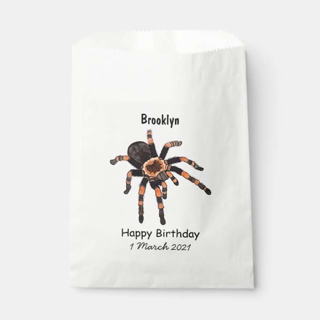 Bolsa De Papel Ilustracion personalizado de Tarantula (Anverso)