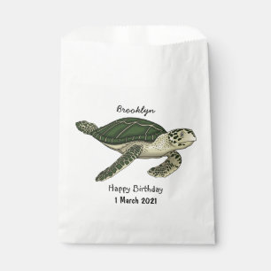 Bolsa De Papel Ilustracion personalizado de tortugas marinas