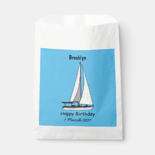 Bolsa De Papel Ilustracion personalizado de velero