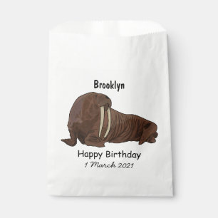 Bolsa De Papel Ilustracion personalizado de Walrus