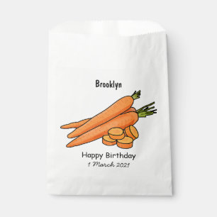 Bolsa De Papel Ilustracion personalizado de zanahoria