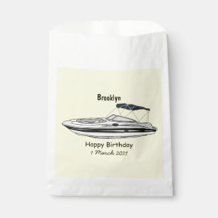 Bolsa De Papel Ilustracion personalizado en motocicleta
