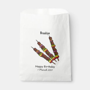 Bolsa De Papel Ilustracion personalizado kebab o kabob
