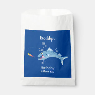 Bolsa De Papel Ilustracion personalizado pescador hambriento de b