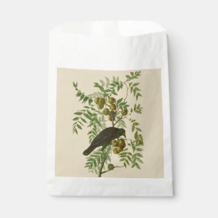 Bolsa De Papel Impresión de pájaro Grackle púrpura de Audubon Vin