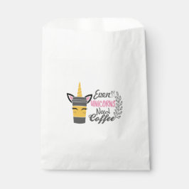 Bolsa De Papel Incluso los unicornios necesitan Fiesta de café