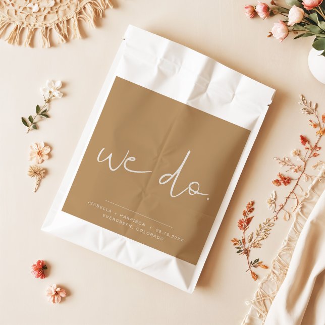 Bolsa De Papel INDIE Boho Earth Toned Boda We Do Favor Bag (Subido por el creador)