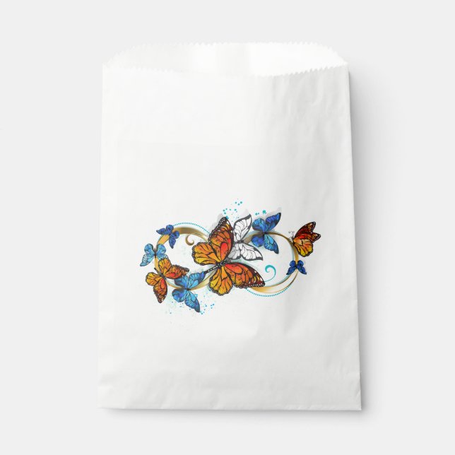 Bolsa De Papel Infinidad de mariposas monarca (Anverso)