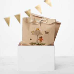 Bolsa De Papel Insect Mushroom Woodland Nature Baby Shower
