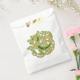Bolsa De Papel Intrincado caballo celta de oro