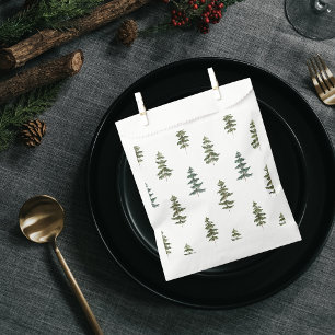Bolsa De Papel Invierno de moda Patrón de árbol de Navidad