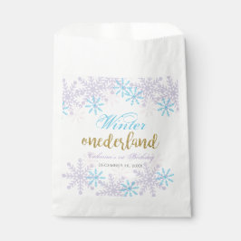 Bolsa De Papel Invierno Onederland Snowflakes Cumpleaños