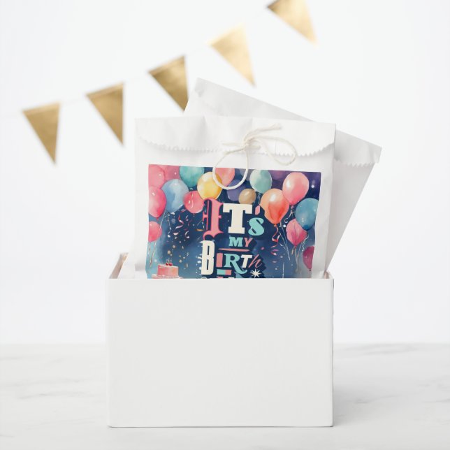 Bolsa De Papel Invitación a la fiesta de cumpleaños (Fiesta)