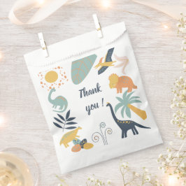 Bolsa De Papel Invitación a la fiesta de cumpleaños de Boho Dinos