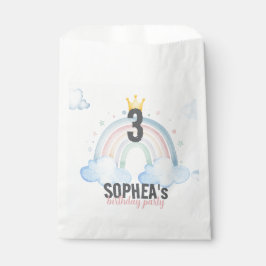 Bolsa De Papel Invitación de cumpleaños de arcoíris mágico