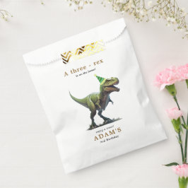 Bolsa De Papel Invitación de cumpleaños de dinosaurio, Cumpleaños