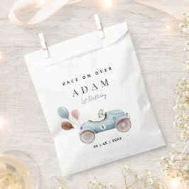 Bolsa De Papel Invitación de cumpleaños de Race Car, un cumpleaño