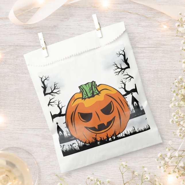 Bolsa De Papel Invitación de Halloween editable, fiesta de Hallow (Cortado)